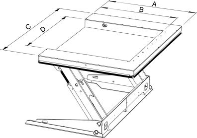 Lyftbord armlyft med tilt