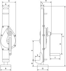 Domkrafter, manuella 1500 – 25000 kg