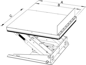 Lyftbord armlyft med tilt